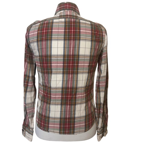 Abercrombie & Fitch Mens Small Muscle Fit Plaid Button Down Shirt Long Sleeve - Picture 4 of 11